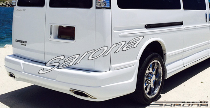 Custom Chevy Express Van  All Styles Rear Bumper (1996 - 2024) - $690.00 (Part #CH-019-RB)